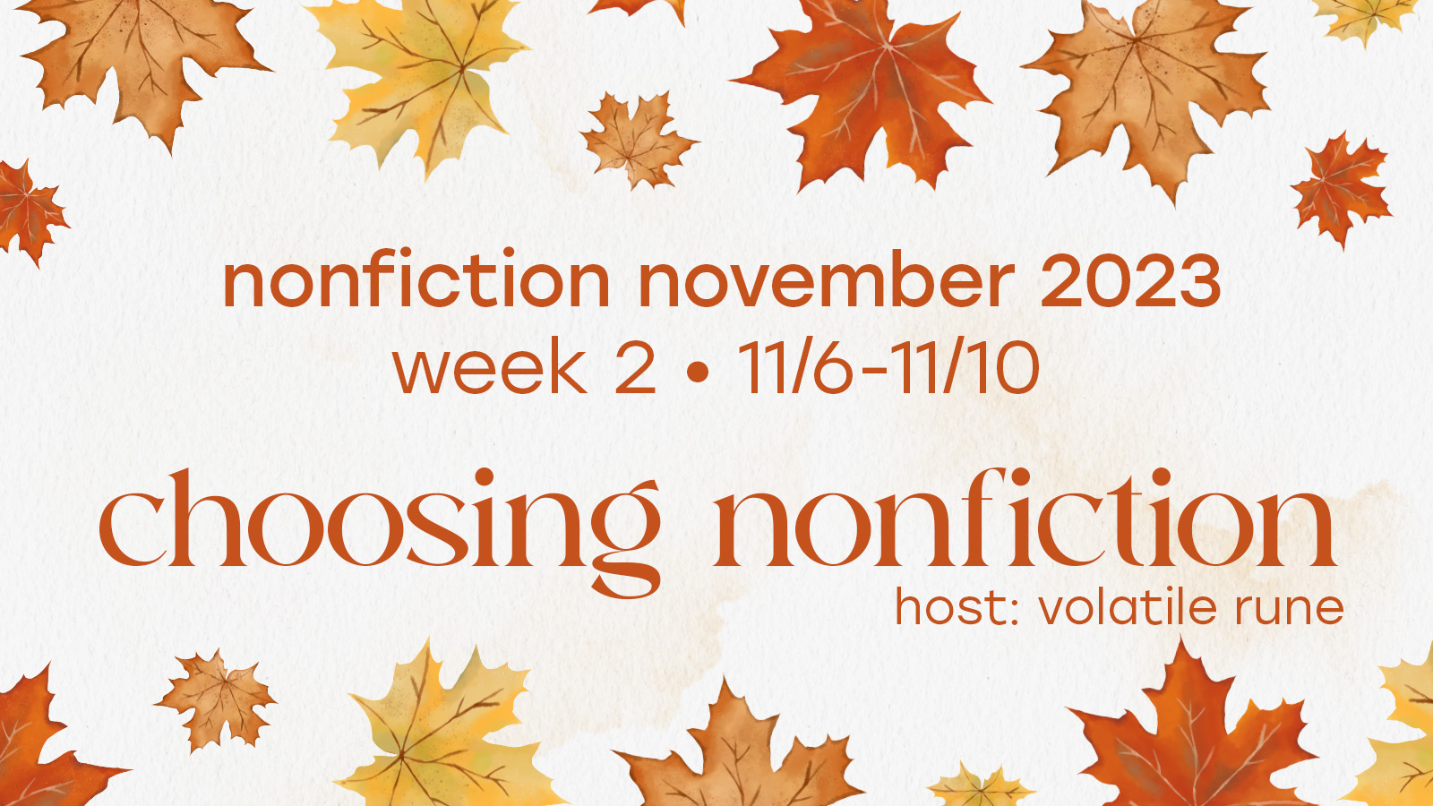 Nonfiction November #NonFicNov23 – Week Two, Choosing Nonfiction